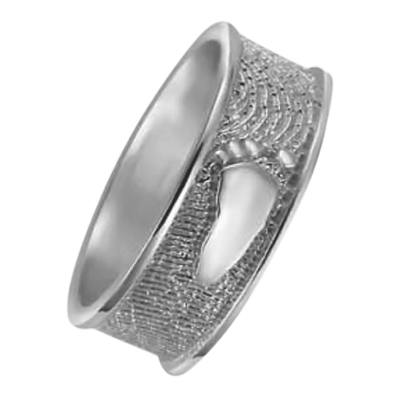 Heirloom Ring Foot Print 14k White Gold Keepsakes